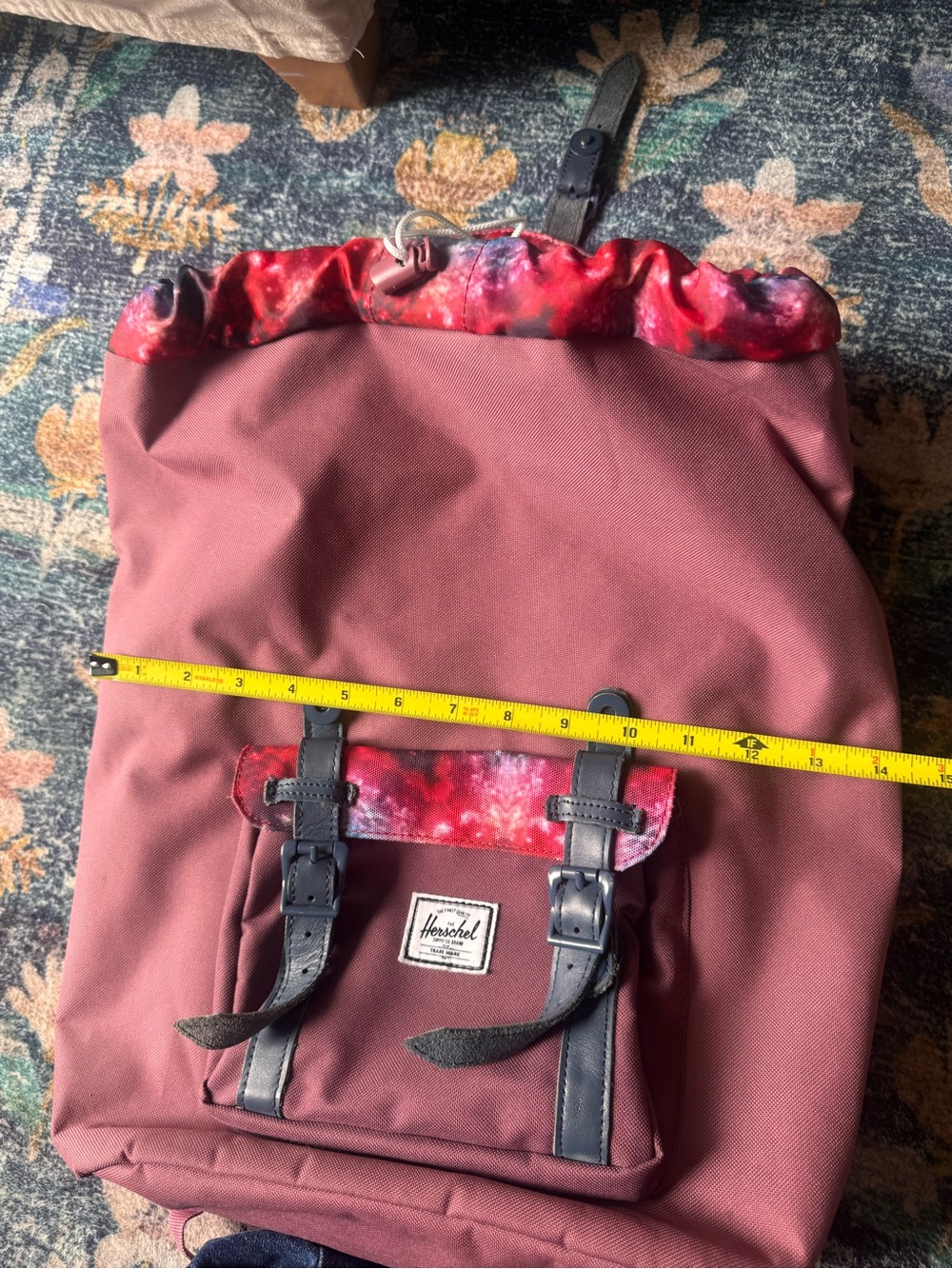 Herschel Supply Company Backpack in Dusty Rose with Navy Straps - Picture 11 of 11